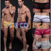 Sexy Men’s Soft Breathes Bulge Pouch Boxers Underwear Breath Hole Boxers Briefs MU1839