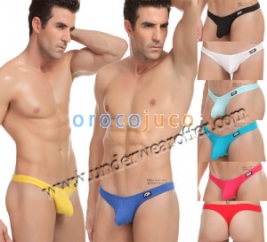 Sexy Men's Low Rise Bikini Thong G-string Underwear Enhance Bulge Pouch T-back MU1115