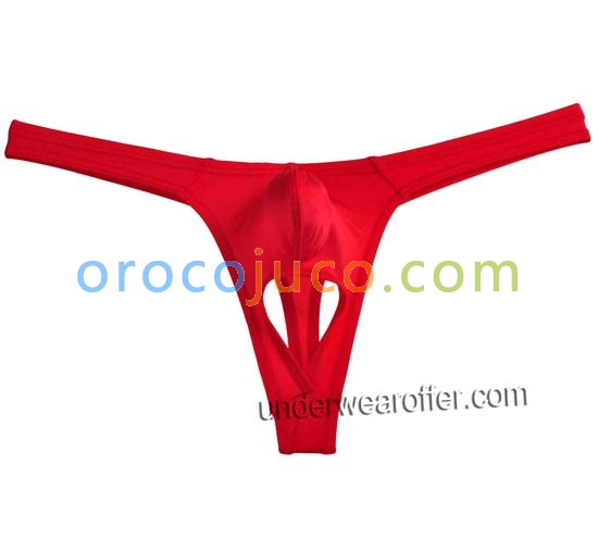 Sexy Männer Spandex Balls Loch Tanga Unterwäsche Elastische G string Tanga Bikini T back MU279X