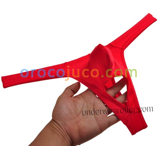 Sexy Männer Spandex Balls Loch Tanga Unterwäsche Elastische G string Tanga Bikini T back MU279X