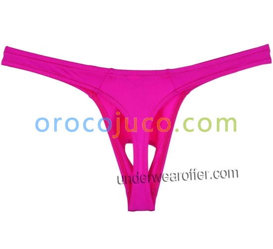 Sexy Männer Spandex Balls Loch Tanga Unterwäsche Elastische G string Tanga Bikini T back MU279X