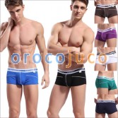 Neue Bambusfaser Männer Sexy Low Tight Tight Boxer Unterwäsche Größe S M L XL MU1874