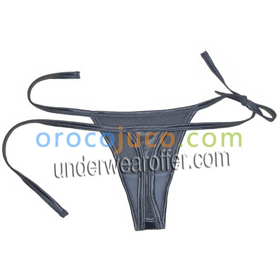 Femmes Sexy Charme Smooth G string Cravate Brillante Côté Brésilien String Bikini Culotte MU2005