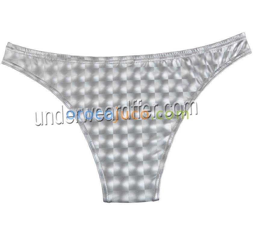 Hommes Brillant En Cuir Comme Sous V Tements Sexy Bikini Briefs Bulge Pouch Soft Mini Slip Mu S