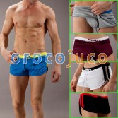 NOUVEAU Sexy Men 's Underwear Free Men Sports Boxer Short Trunks MU148 M L XL