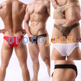 Hot Men 's Sexy See Through Mesh Mini Bikini Slip Underwear Bulge Slip Bikinis 6 Couleurs 3 Taille Pour Choisir MU347