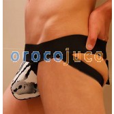 NEW Homme Jockstrap Underwear G-string imprimé zèbre MU510 M L XL