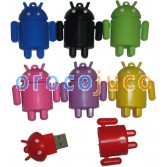 8/16 / 32GB CuteRobot memoria flash USB DriveRubber Android Robot Figure ShapedPen DriveEU14