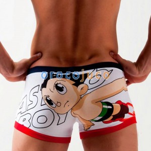 Pantalones cortos de boxeo de dibujos animados Astroboy Mens Underwear M ~ XL KT02