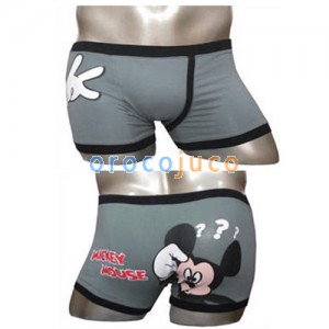 Calzoncillos boxer para hombres de Mickey Mouse KT16