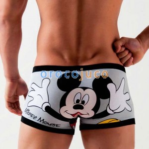 Pantalones cortos de boxeo de dibujos animados Mickey Men's KT94