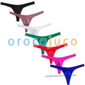 Nuovi Uomini Spandex Bulge Pouch Perizoma Intimo Elastic Swimwear Tanga Bikini T-back MU276X