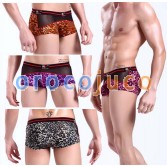 Sexy Men Leopard Underwear Slip Boxer MU132