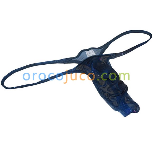 Sexy Men S Starry Sky Mesh Thong Underwear Slim Pouch String Mini Bikini T Back Fashion Male