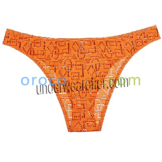 Sexy Men Hollow Bikini Pattern Briefs Jacquard Underwear Pouch Mini Thong Brief  MU614