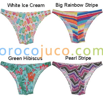 thumbnail image 2 of Jaxfstk Men's Bodybuilding Bikini Briefs – Cheeky Posing Underwear – Floral Print 2 of 6