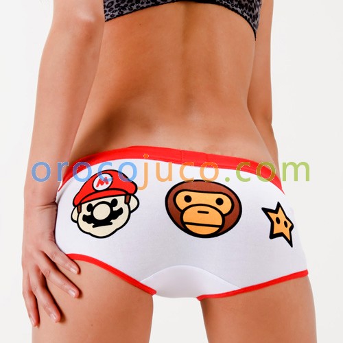 New Cartoon Mario Women's Girls Underwear  shorts KT23
