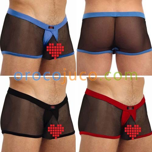 Men See-Through Underwear brief shorts Boxers  MU112