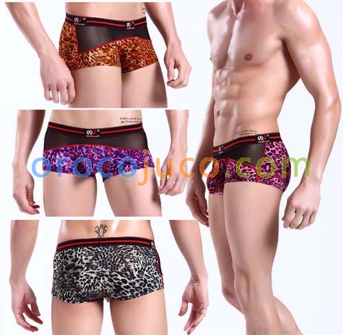 Sexy Men Leopard Underwear Briefs Boxers MU132