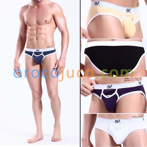 Sexy Mens Underwear Shorts Briefs with penis hole MU145