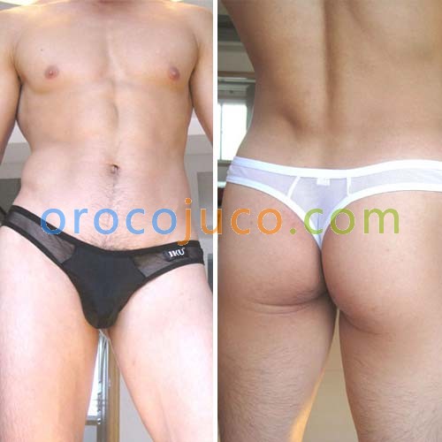 Mens Sexy See-through Underwear Briefs Thong G-string MU63