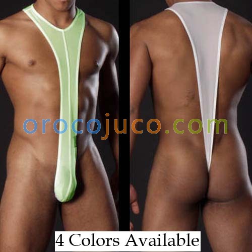 Men Sexy Stretch Bodysuit Thong Underwear MU84