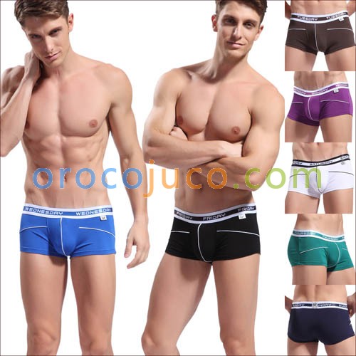 New Bamboo Fiber Men's Sexy Low Waist Tight Boxer Underwear Size S M L XL MU1874