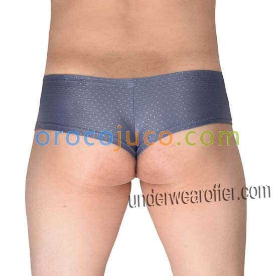 Men's Shiny Stretchy Boxers Thong NFL Underwear Bulge Pouch Brazilian Bikini MU707
