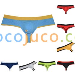Men's Cheeky Pouch Boxers Thong Breathable Brazilain Bikini Underwear