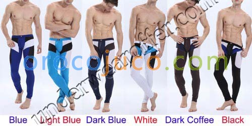 Super Smooth Men’s Sexy Splice Lingerie Thermal Pants Underwear Long Johns Legging Trousers MU1825