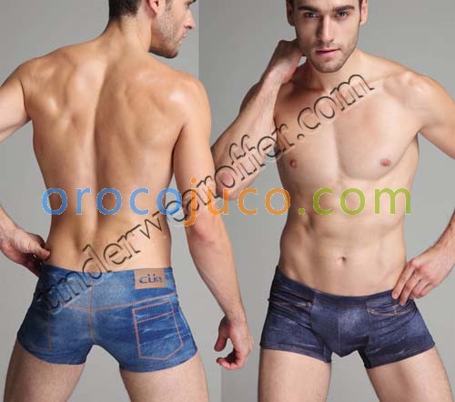 Sexy Men’S Cowboy Style Boxers Underwear Shorts Imitation Cowboy Boxer Briefs MU1904