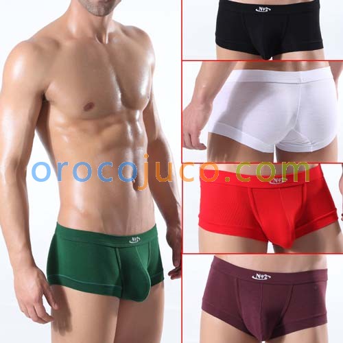 Mens Modal Low Rise U-Briefs underwear Boxer Brief With Bulge Pouch MU305 M L XL