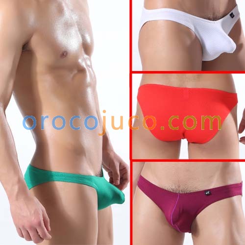 Sexy Men's Bulge Pouch Low Rise Underwear Briefs Tanga with breath holes MU317 M L XL   