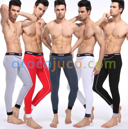 NEW Fashion Men’s Cotton Thermal Set  Bottom Underwear  Long John 5 Colors Asia Size M L XL XXL MU364