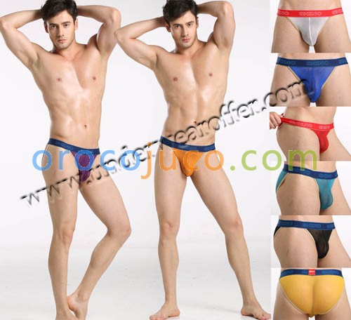 New Sexy Men’s See Through Mesh Skimpy String Bikinis Underwear Bulge Pouch Sheer Mini Briefs Size S M L 8 Colors For Choose MU888