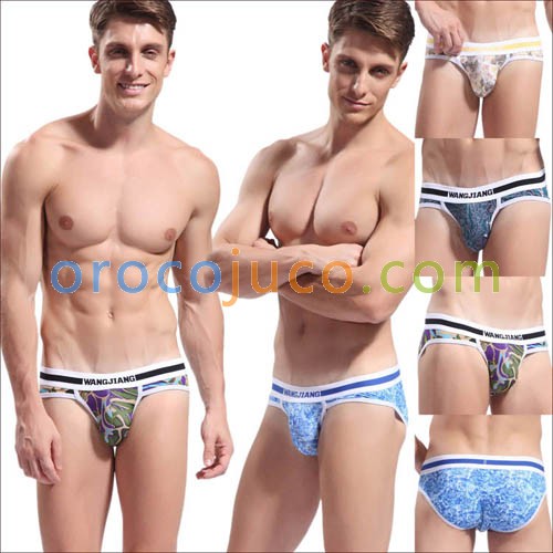 New Brand Cotton Men's Pattern Sexy Briefs Underwear Boxer Shorts Size S M L XL MU1870