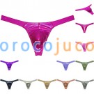 Men Shiny Wet Look Bikini Underwear Classical T-back Bulge Pouch Jockstrap Pants MUOR289