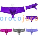 Men's Shiny Metallic Brazilian bikini Swimwear Pouch Drawstring Bathing Swimsuit MUOR291C
