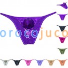 Men's Wet Look Bikini Briefs Cheeky Underwear Physique Posing Trunk Soft Panties MUOR96