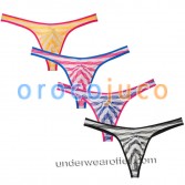 Sexy Men's Grille Cloth Bikini Thongs Underwear U-briefs T-Back Lingerie MU265X