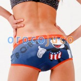 Grey Cartoon Mickey Women's Girls Underwear  shorts  KT55