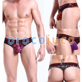 Sexy Men Leopard Underwear Briefs Thong MU129