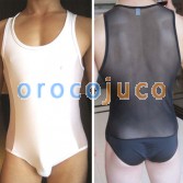 New Sexy Mens See-through Underwear Bodysuit Black & White MU69