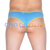 Men's Elastic Micro Boxers Breath Holes Bikini Boxers Underwear Male Pouch Mini Bikini MU968
