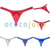 Men's Wet Look Bulge Pouch T-back Jockstrap Shiny G-string Thongs Underwear