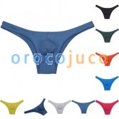 Men Modal Bikini Bulge Pouch Briefs pure color Underwear G-string Jockstrap Guy Hipster T-back 8 Colors