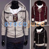 Men's Slim FIT Coat Jacket Size XS~L 4 Color MU1002