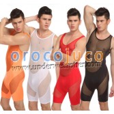 Hot Man's Leotard Fitness Sheer Singlet Freestyle Wrestling Vest 4 Colors M L XL MU1102
