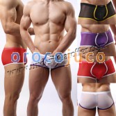 Sexy Men's U-briefs See-through Mesh Boxers Underwear Comfy Sheer Pouch Boxers M L XL 4 Colors For Choose MU1952
