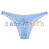 Men's Sheer Candy Colored Fun Lace Mini Briefs Underwear Soft Pouch Thong Briefs MU248X